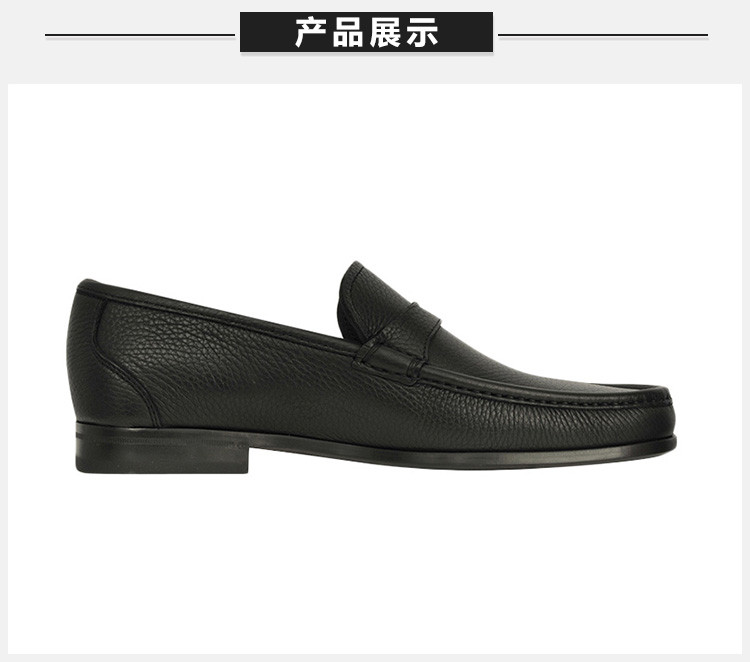 salvatore ferragamo/菲拉格慕 男士黑色牛皮商务正装鞋皮鞋乐福鞋男