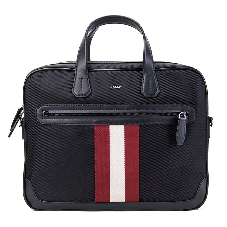 bally(巴利) 黑色帆布男士公文包