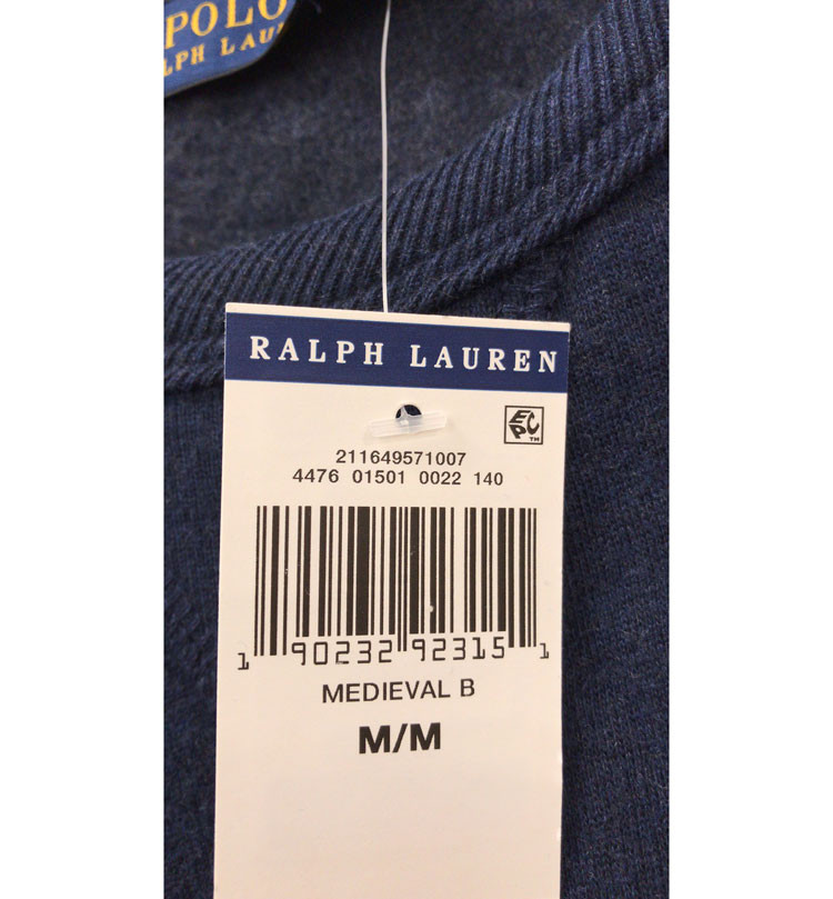 ralph lauren/拉夫劳伦 女圆领内加绒纯色长袖卫衣 4476 01501 0022