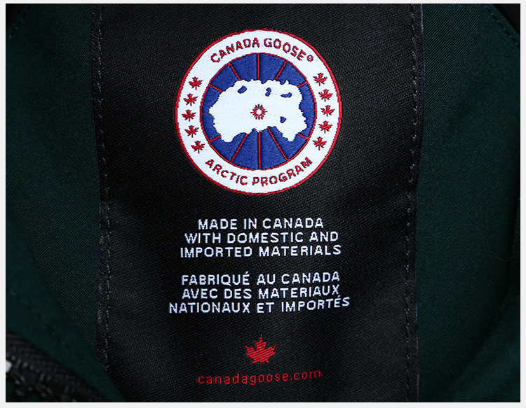 canada goose/加拿大鹅 女士狼毛领阿冈昆绿色白鸭绒羽绒服