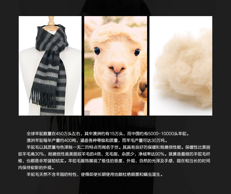 australian alpaca connection2018澳洲秋冬新款全羊驼毛围巾