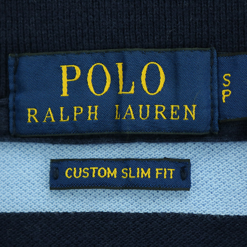 ralph lauren/拉夫劳伦马球 男士夏季新款条纹海军风custom slim fit