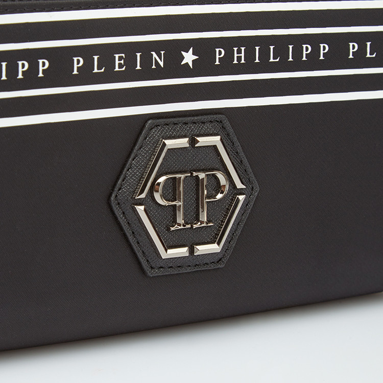 philipp plein/菲利普·普兰 双层拉链长款pp 标志图案钱包 f18a mvg