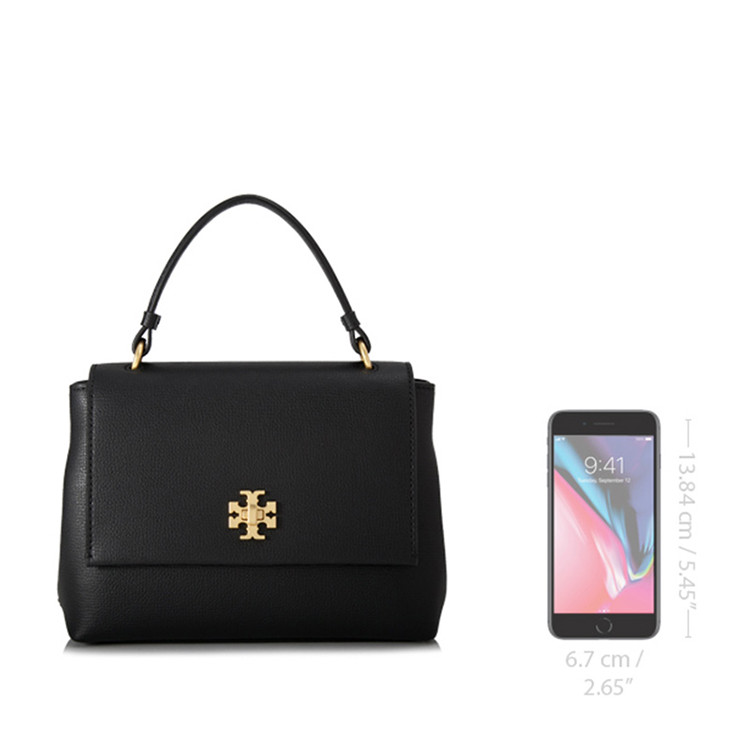 tory burch/汤丽柏琦kira top handle女士牛皮皮革logo链条斜挎包