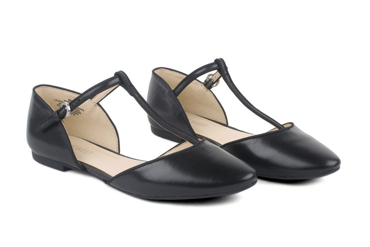 NINE WEST\/玖熙女鞋 平底搭扣女士凉鞋\/单鞋