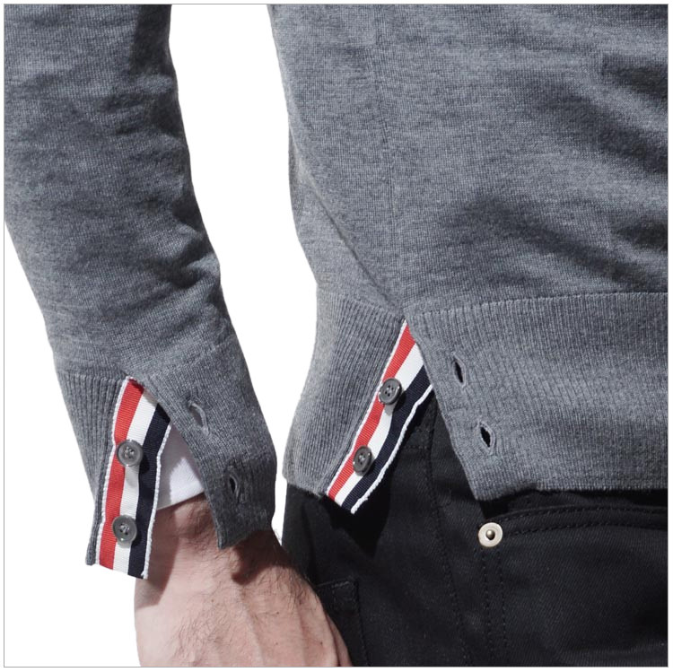 thombrowne四条杠,thombrownelogo thom browne/thom browne 18秋冬/吴亦凡同款 男士纯羊毛条纹四道杠