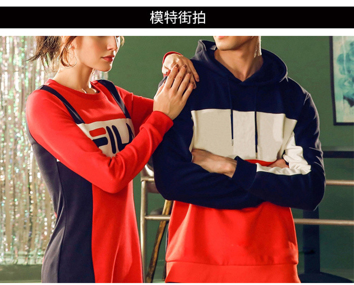 【19年秋冬】fila/斐乐 19年新款服装 卫衣男潮牌加绒 套头衫运动