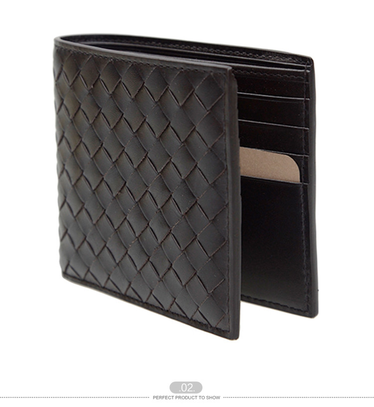 Bottega Veneta\/葆蝶家 男士羊皮钱包编织 113
