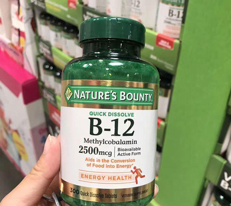 【包邮包税】nature"s bounty/自然之宝 b12维生素 300粒