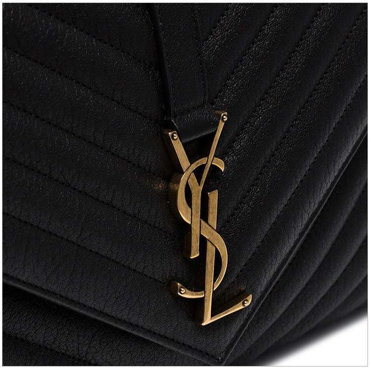 paris/saint laurent paris圣罗兰 张静初同款 女士小牛皮金属logo