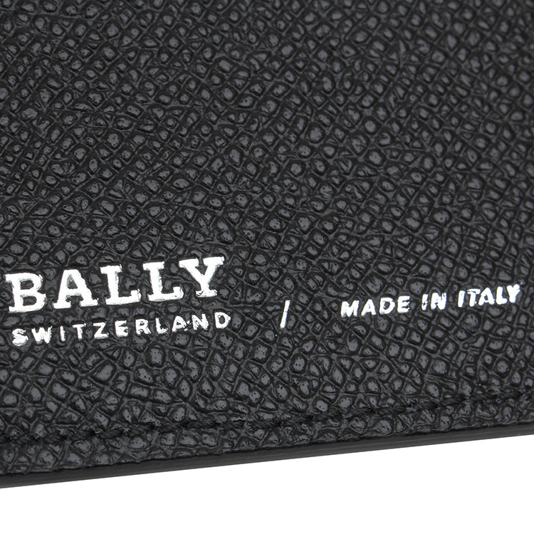 bally/巴利 男士黑色真皮金属logo卡通印花长款钱包钱夹 balirootm