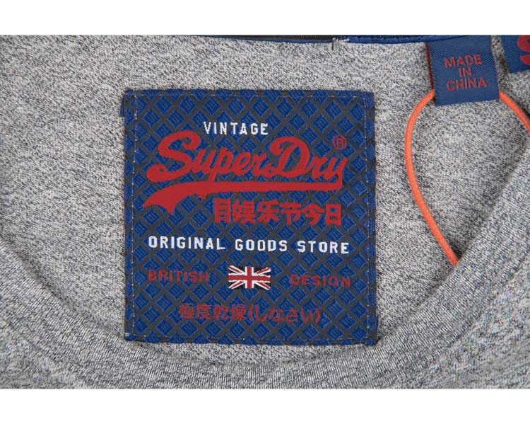 【19春夏新款】superdry/极度干燥 男士时尚大气圆领套头logo酷感印花