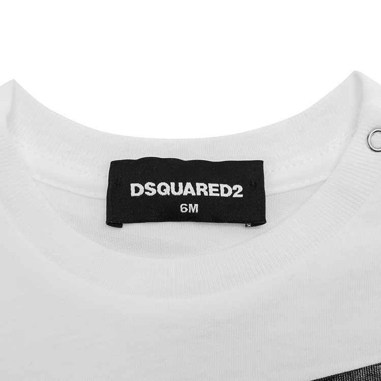 【米兰仓现货速发】 dsquared2/d二次方 圆领 套头 短袖 白色 logo