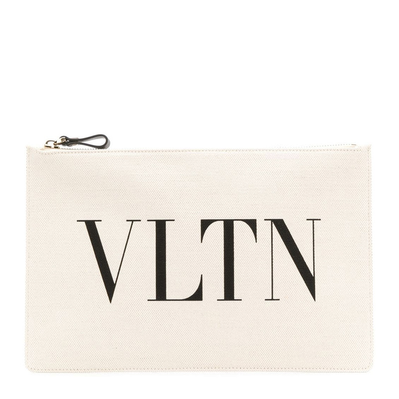 VALENTINO logo,Loewe logo valentino/华伦天奴 19春夏包袋新款 男女同款 vltn帆布手拿包 rw2p02