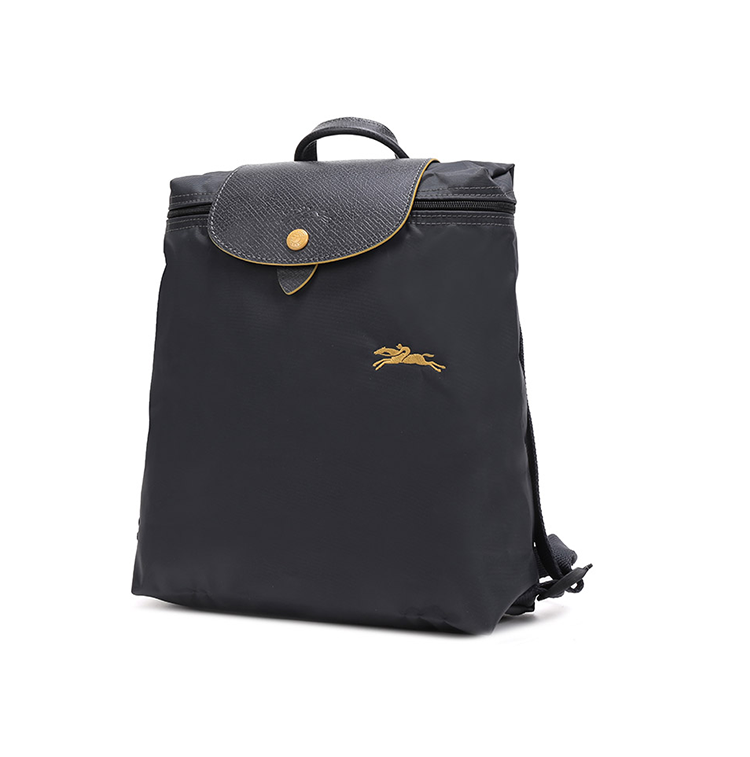 longchamp/珑骧 le pliage系列女款尼龙织物logo刺绣折叠双肩背包
