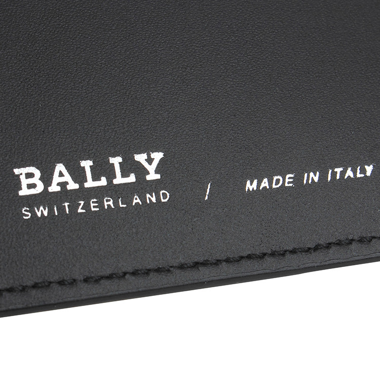 bally/巴利 男士黑色真皮金属logo短款钱夹钱包 brasaimbo 000 黑色