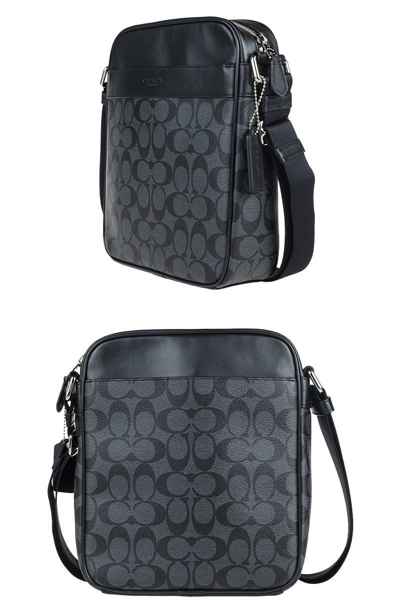 包】coach/蔻驰黑色pvc男士单肩斜跨包f54788cqbk棕色均码【正品 价格