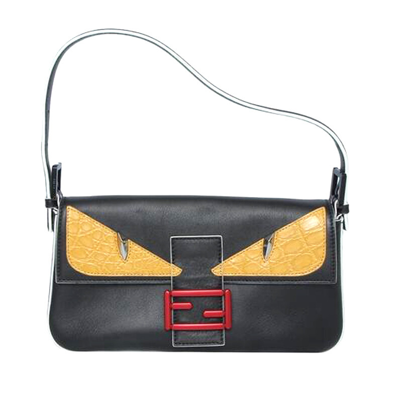 fendi 芬迪 baguette 女士单肩包 8br60088yf0r2a-012#180910wzj 黑色