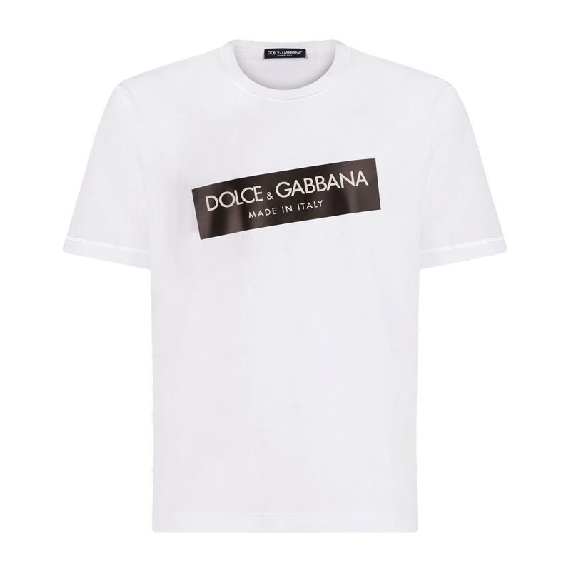 t恤】dolce&gabbana(杜嘉班纳) 白色男士短袖t恤 意码54【正品 价格