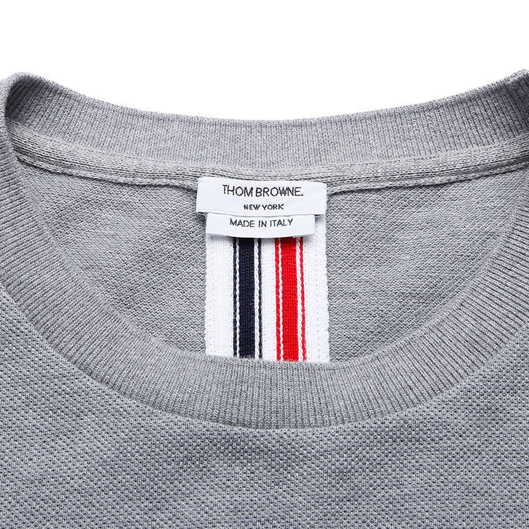 thom browne/thom browne 灰色男士针织衫/毛衣 mjs057a-00050-055