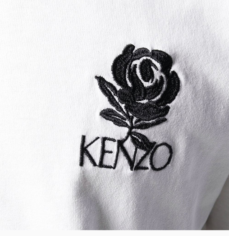 kenzo 高田贤三 19春夏 男士棉质logo刺绣圆领短袖t恤