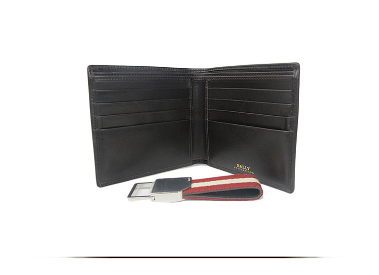 bally / 巴利 男士啡色牛皮钱包卡套礼盒装 bally giftbox/6181900