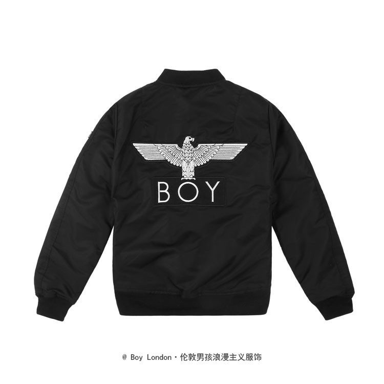 boy london/伦敦男孩 男女同款开襟拉链外套纯色满版印花 两面穿 男士