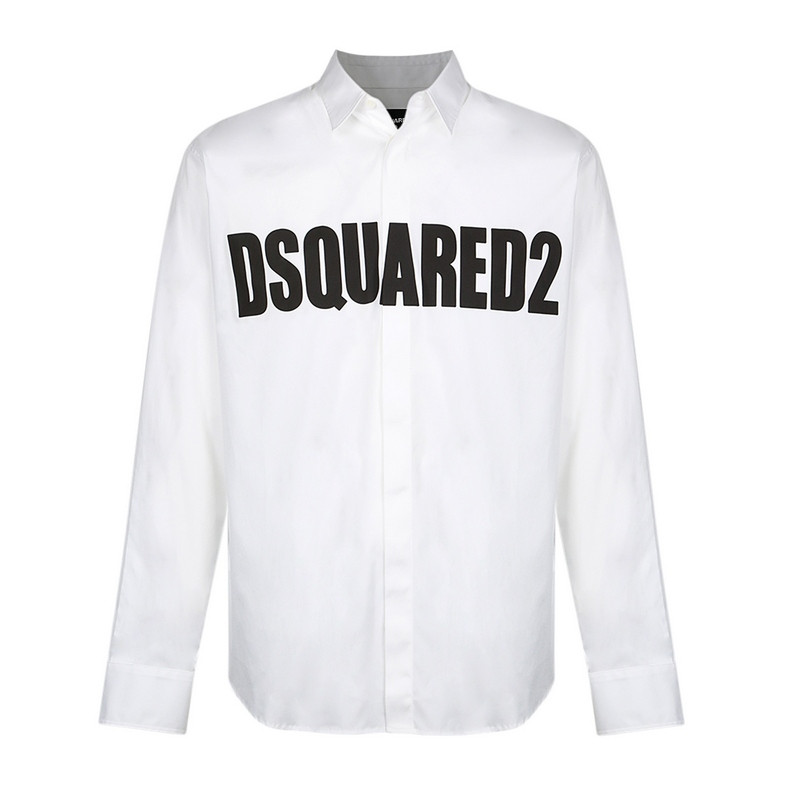 18秋冬服装 dsquared2/d二次方 男士白色棉质字母lo