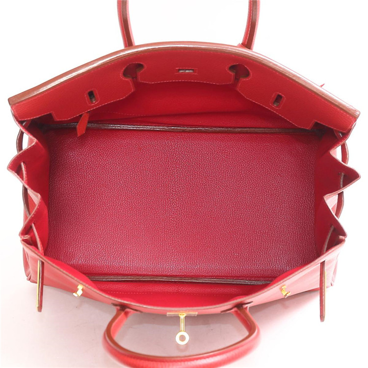 hermes/爱马仕 birkin35红色手提包【a级已使用】