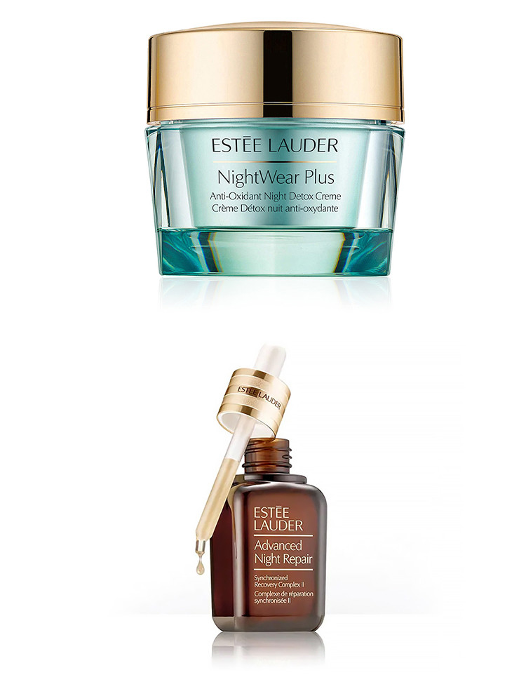 estee lauder/雅诗兰黛 小蓝瓶抗氧化5件套面部护理套装
