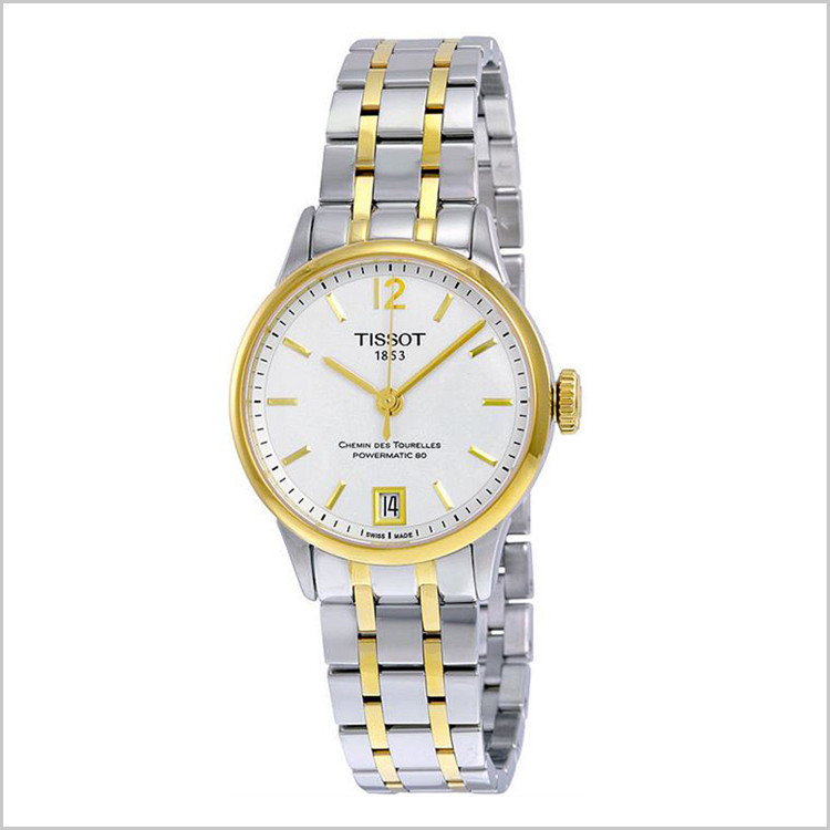 tissot/天梭杜鲁尔系列 瑞士手表 自动机械女表【t099.207.22.037.