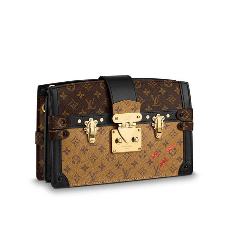 11可用券】louisvuitton/路易威登trunkclutch系列女士epi皮质手袋m