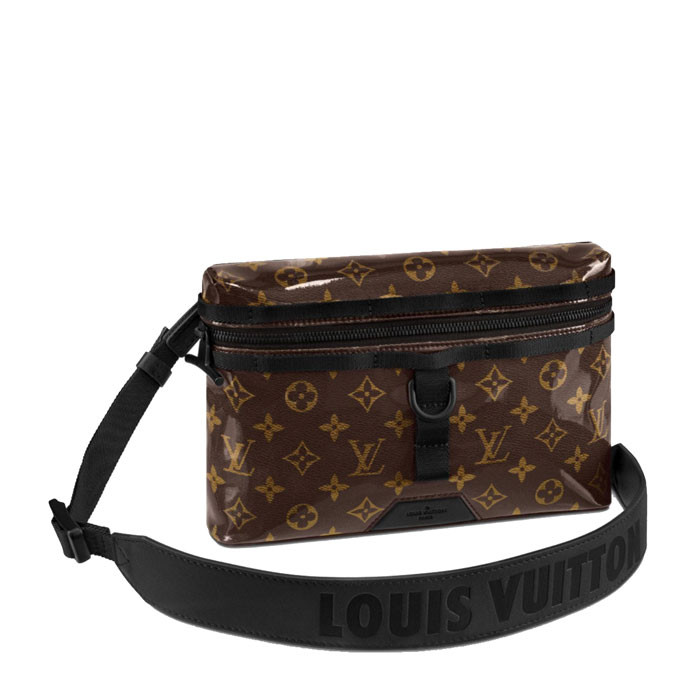 louisvuitton/路易威登messenger系列男士老花monogramglaze帆布小号