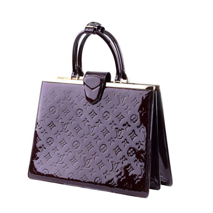 louis vuitton/路易威登 女士紫红色 monogram vernis漆皮d?