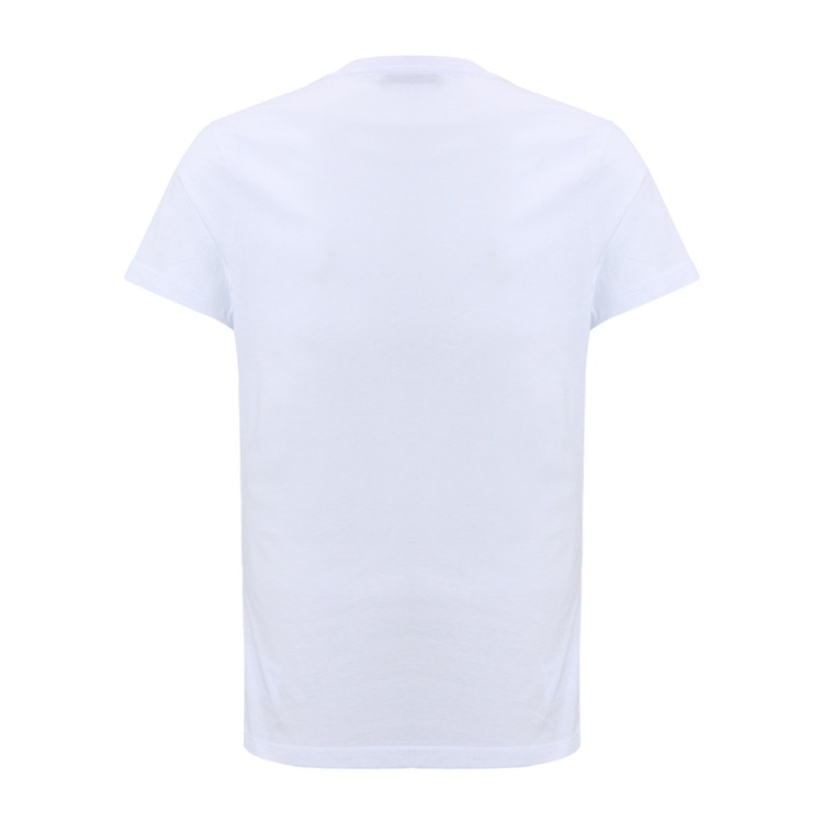 versace jeans/范思哲牛仔 男士白色圆领太阳印花男士短袖t恤v17203m