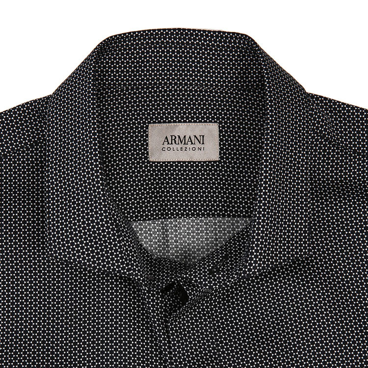 armani collezioni/阿玛尼卡尔兹男士长袖衬衫-男士休闲衬衫棉