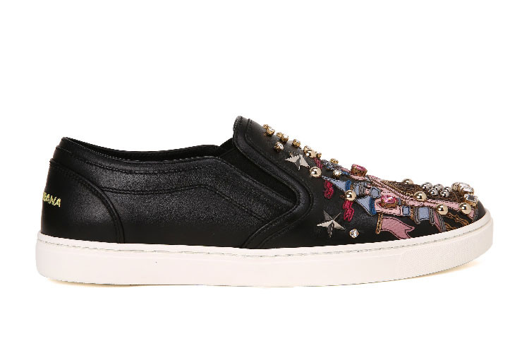 dolce gabbana鞋子,dolcegabbana鞋子 dolce&gabbana/杜嘉班纳女士运动鞋-女士黑色时尚运动皮鞋68牛皮24