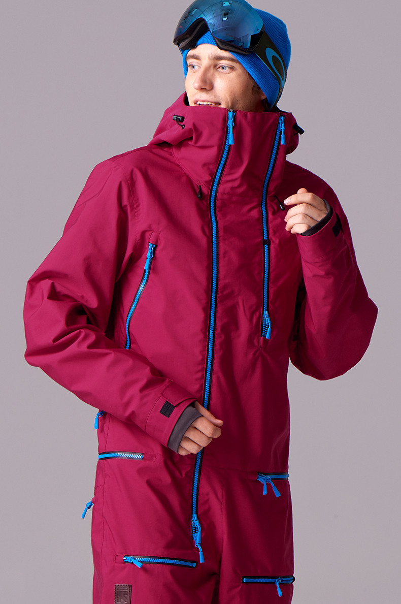 runningriver奔流 户外单板野雪防风透气女式连体滑雪服上衣 o7503n