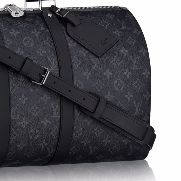 louisvuitton/路易威登monogrameclipse系列男士旅行包黑色老花经典