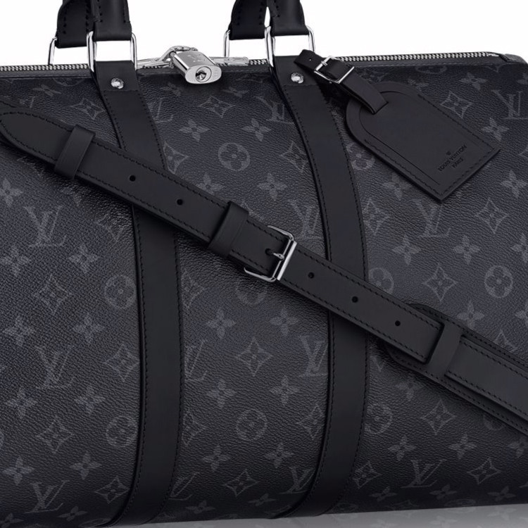 louisvuitton/路易威登monogrameclipse系列男士旅行包黑色老花经典