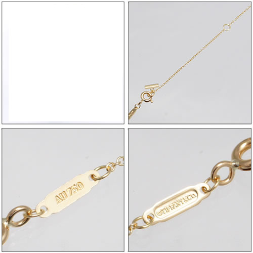 Tiffany & Co.\/蒂芙尼 18K金字母微笑曲线长款笑脸项链