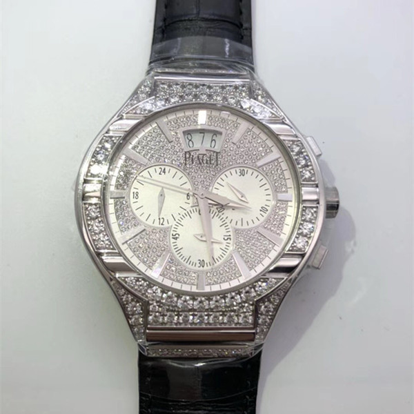 piaget/伯爵 polo系列男士满钻自动机械腕表g0a33038