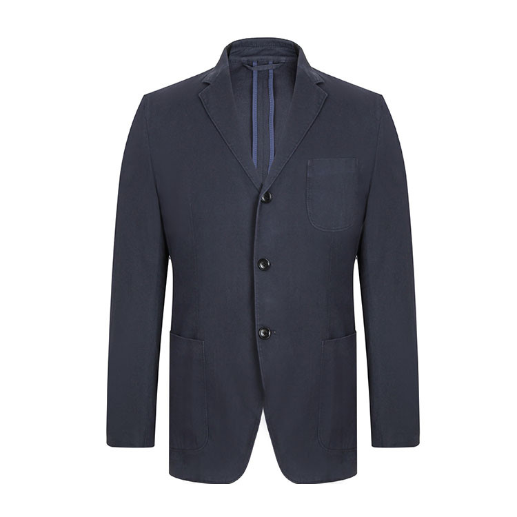 zegna/杰尼亚 男士单排三粒扣棉质西装上衣 ugc41 男士西服