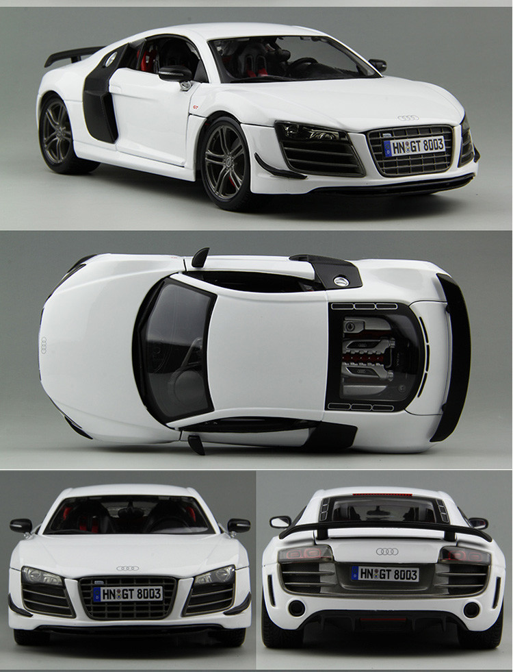 奥迪r8 gt 1:18速度激情超级跑车静态仿真合金汽车模型收藏摆件可定制