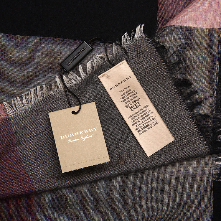 burberry/博柏利 格纹羊毛混纺围巾 40504791
