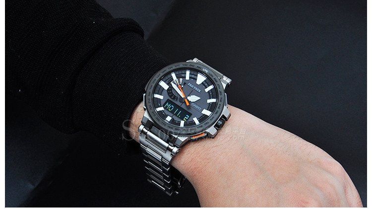 【casio卡西欧 protrek系列】casio/卡西欧电波高端表