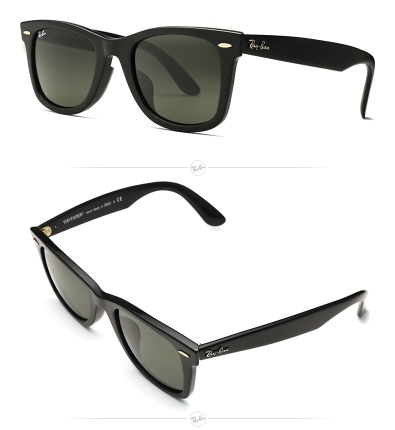 ray-ban/雷朋 男女款太阳镜 rb2140f 901 902 52/54mm 全框板材黑色