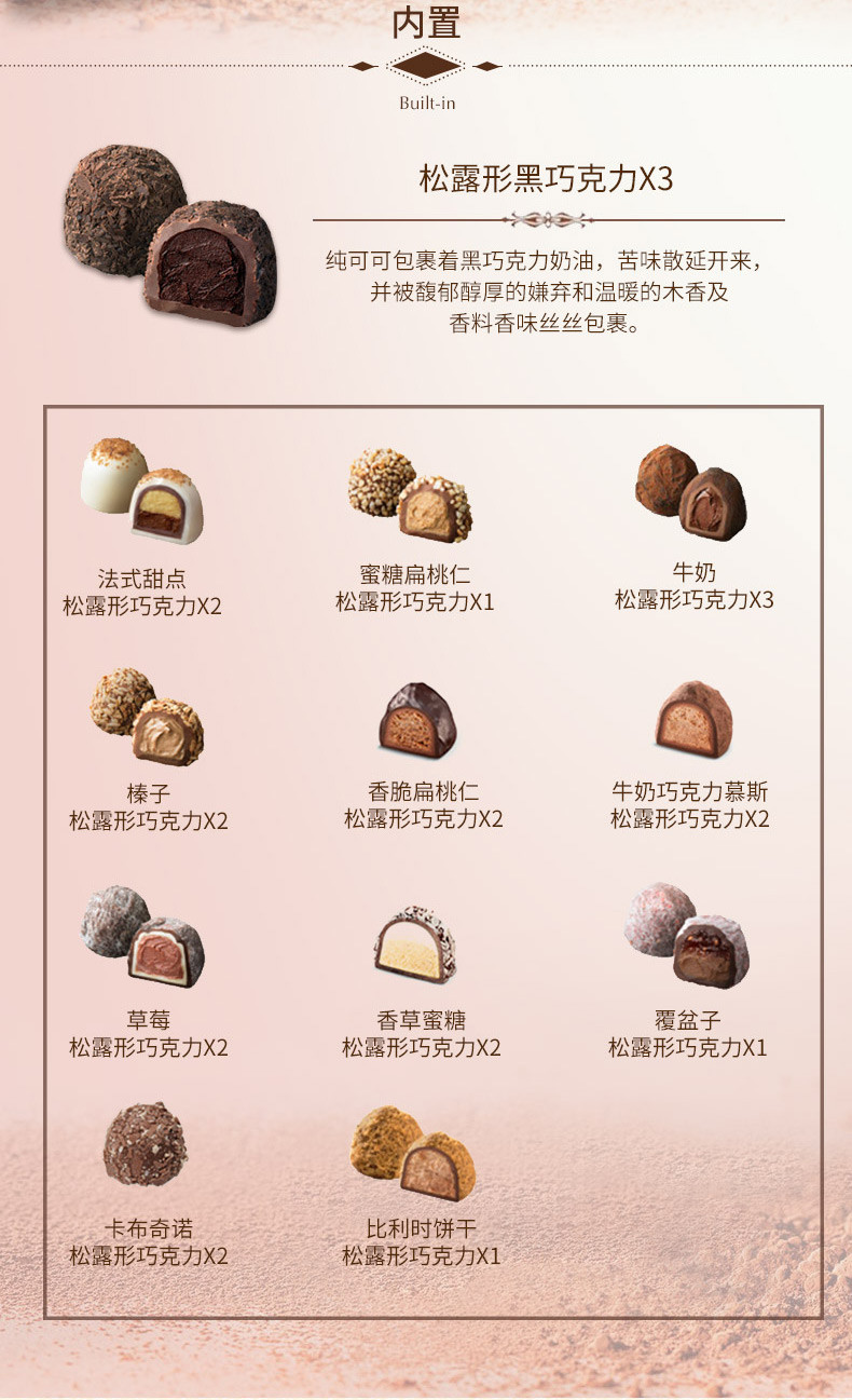 godiva/歌帝梵 松露形巧克力礼盒24颗装