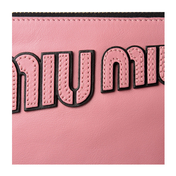 miumiu/缪缪 字母logo装饰羊皮材质女士手拿包