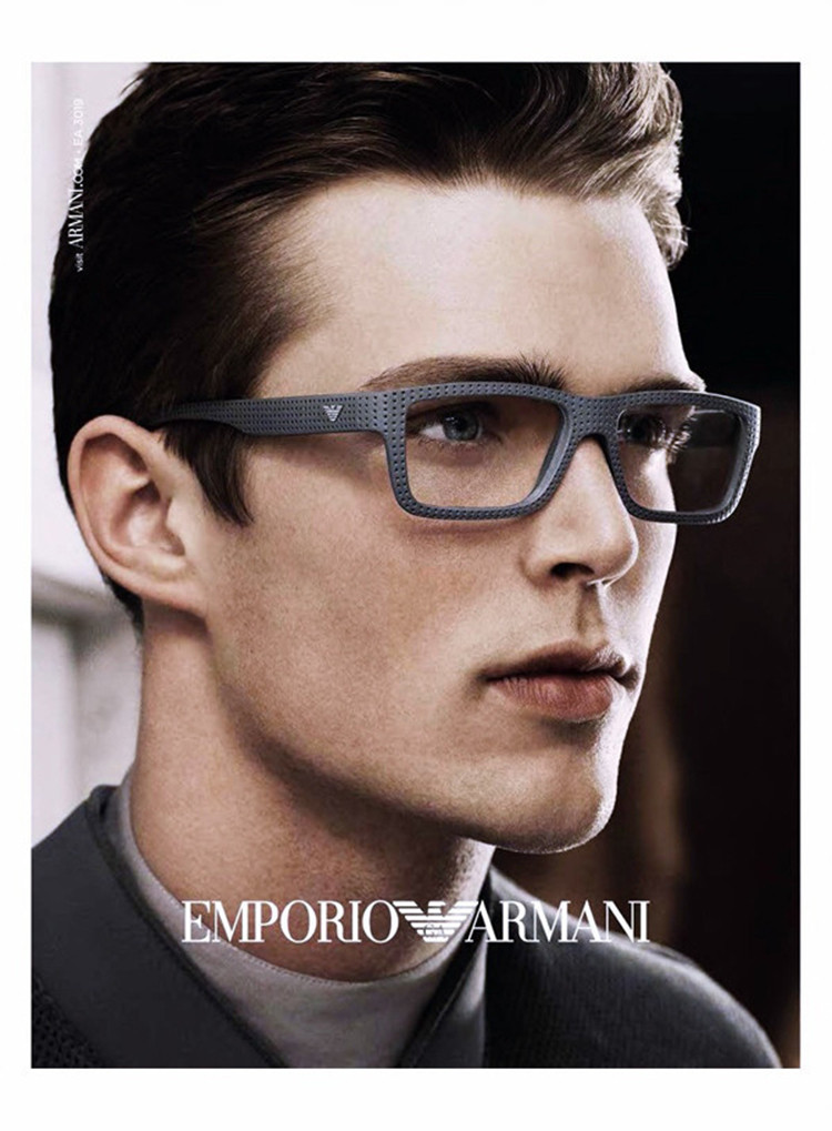 安普里奥阿玛尼优雅英伦风飞鹰标系列设计师款女士亚版光学眼镜